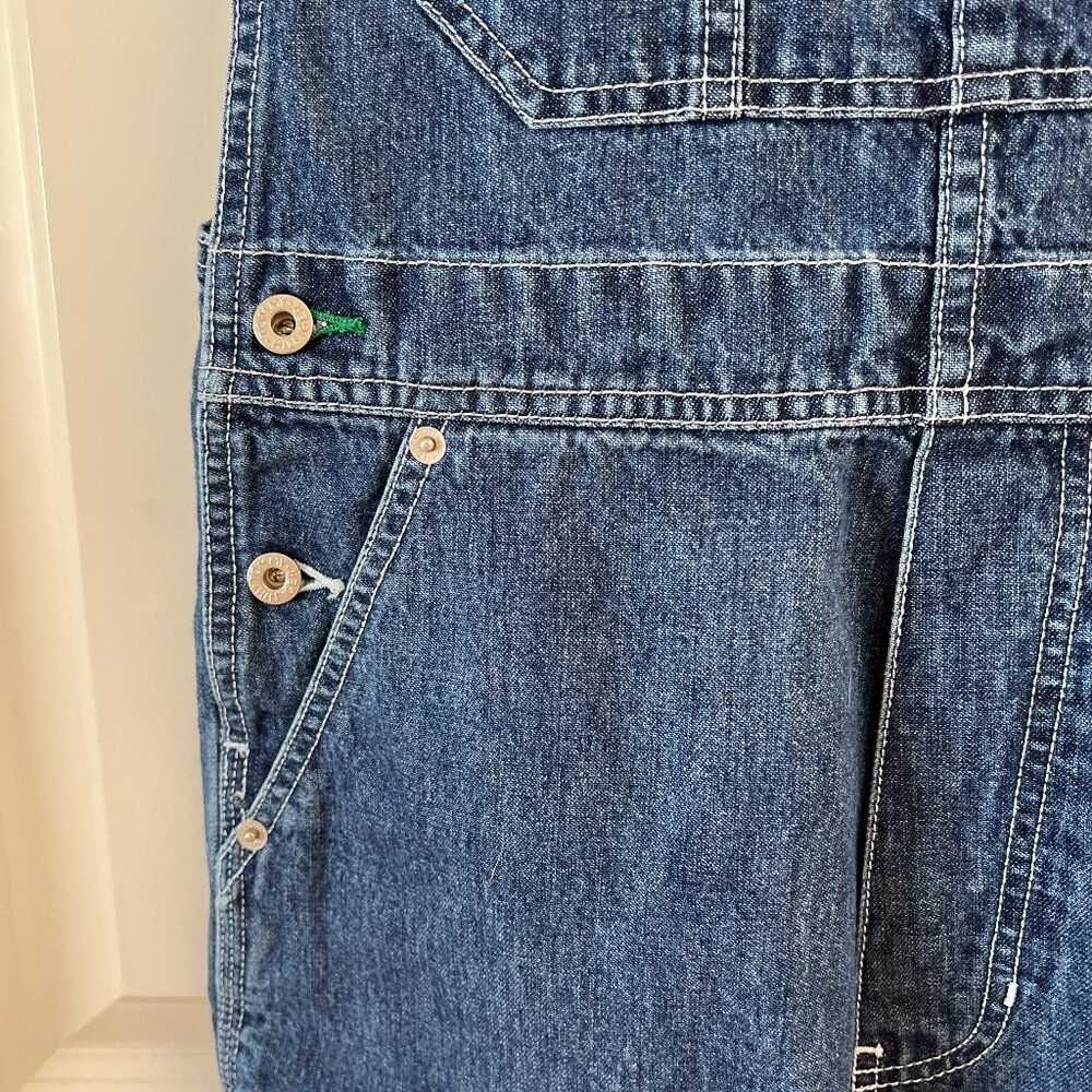 Like New Vintage Women's Tommy Hilfiger Demin Bib Overall Shorts - Size XS - Picture 4 of 11